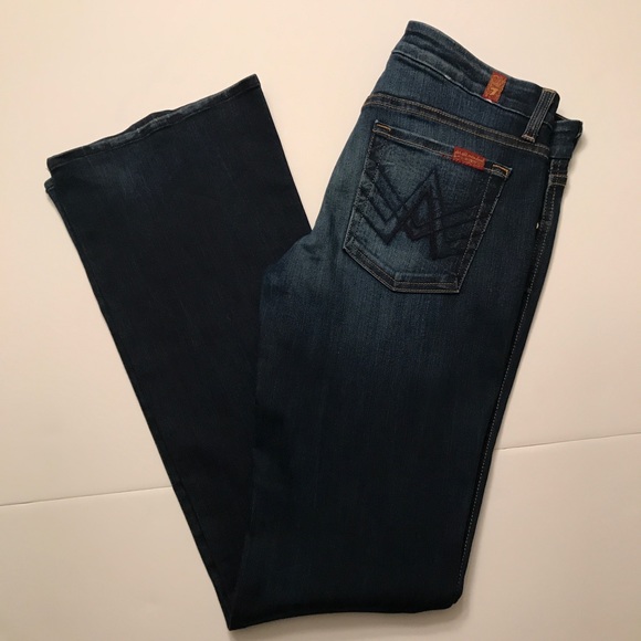 7 FOR ALL MANKIND A POCKET LEXIE PETITE JEANS 29 - Picture 5 of 8